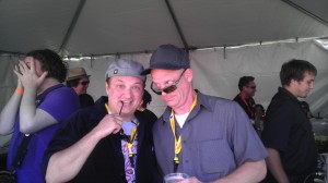Me and one of my favorite comedians Robert Hawkins
