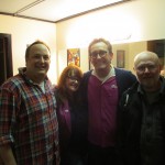 Paco Romane with Judy Brown, Tom Kenny, Dan Spencer at Cobb's Comedy Club for LIVE Shakes The Clown reading!