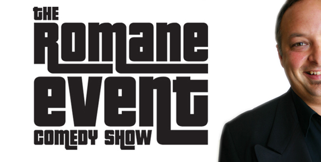 The Romane Event Comedy Show Logo